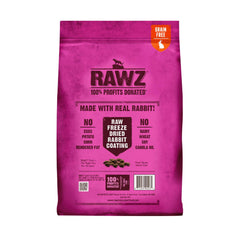 Rawz Real Rabbit croquetas en primer plano, textura visible y apetitosa.