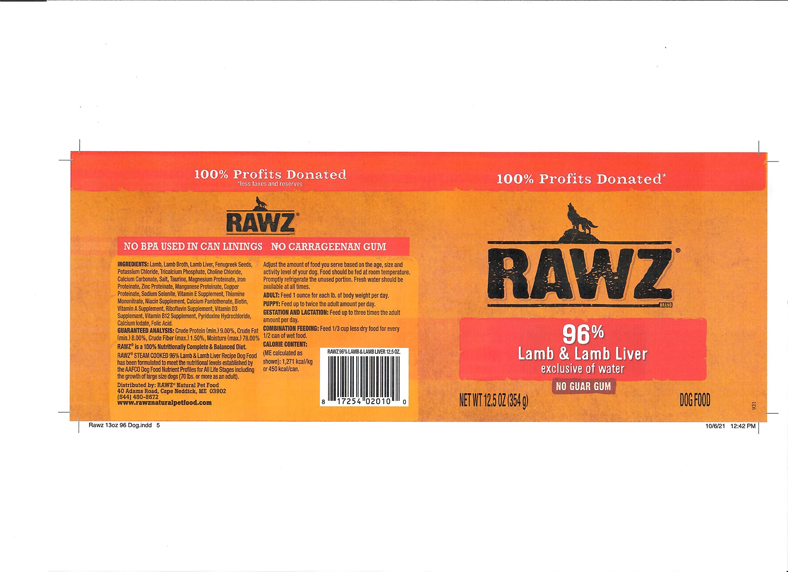 Rawz sin aglutinantes artificiales para una dieta más limpia.