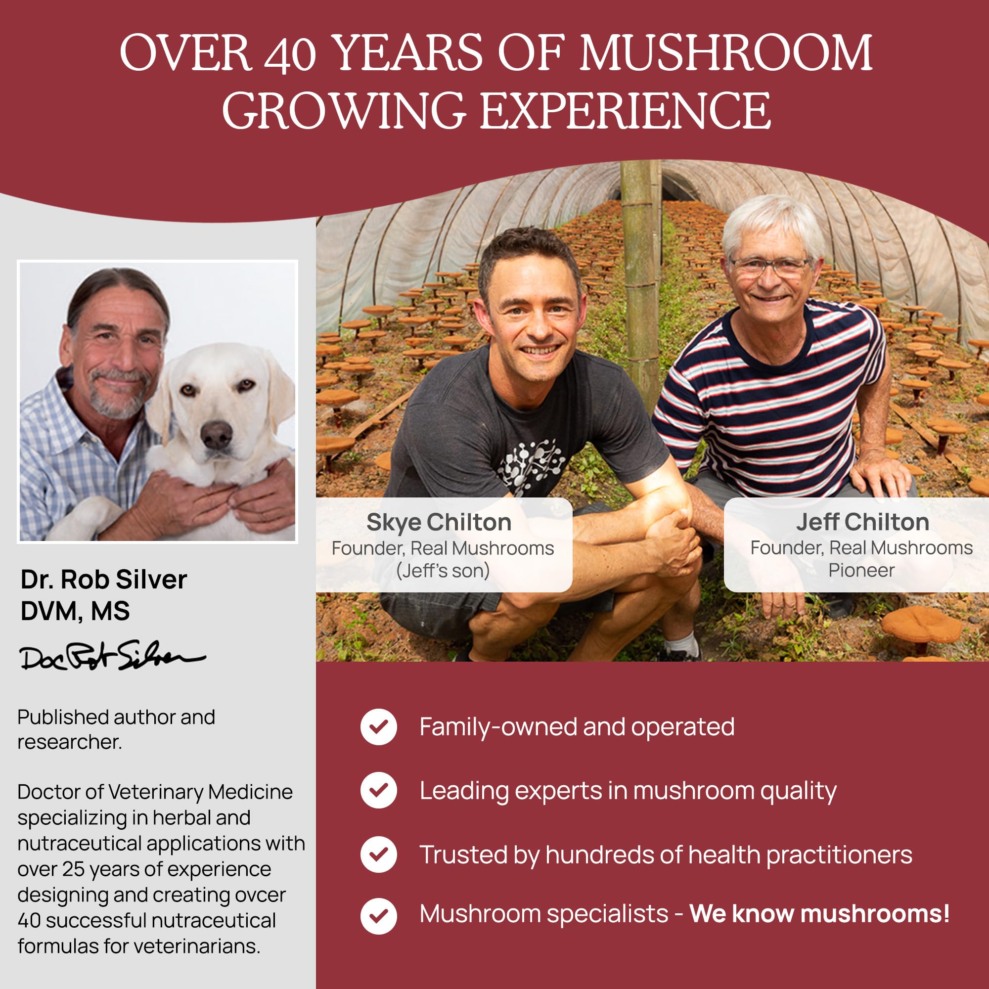 Real Mushrooms Calming Chews, hecho en EE. UU.