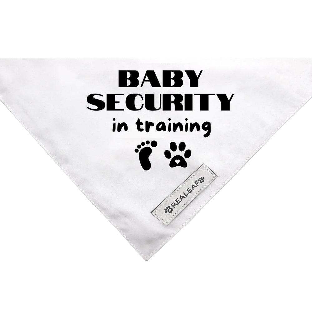 Bandana Realeaf para anuncio de embarazo en perro grande, perfecto para sesiones.