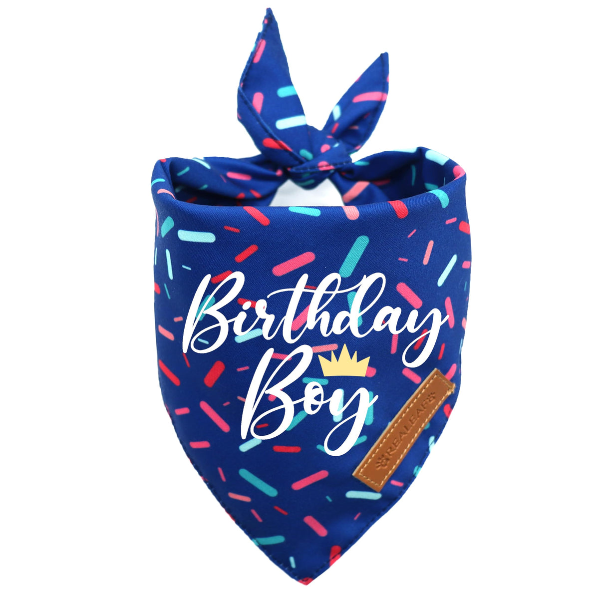 Bandana Realeaf azul para perro pequeño, ideal para fotos y fiestas