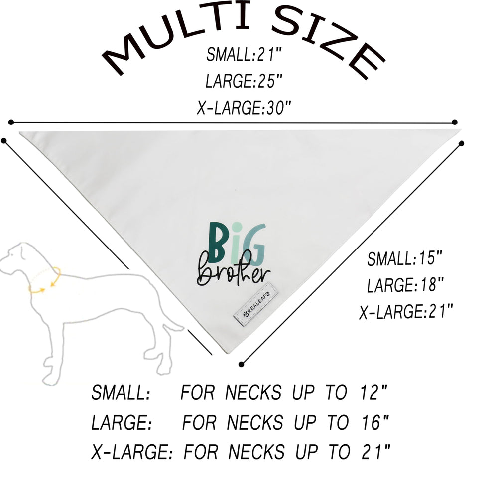 Bandana Realeaf para perro con anuncio de bebé, ideal para momentos especiales.
