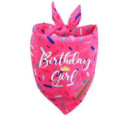 Bandana Realeaf para perro en cumpleaños, rosa grande, ideal para fotos festivas