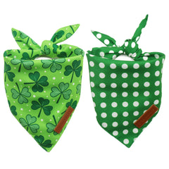 Realeaf bandana para perro, diseño San Patricio verde, ideal para fotos festivas