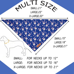 Bandana triangular reversible Realeaf, diseño de Pascua, cambia de look fácilmente para fiestas.
