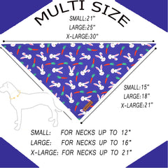 Bandana Realeaf reversible para perro, diseño festivo de Pascua.
