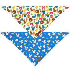 Bandana Realeaf para perro Pascua huevos: patrón alegre para ocasiones.