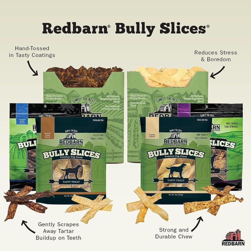 Redbarn Bully Slices: ayuda dental al masticar y limpieza de encías