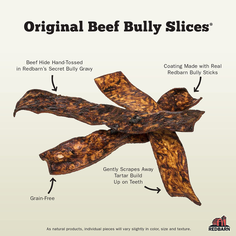 Redbarn Bully Slices con ingredientes naturales para un snack diario saludable