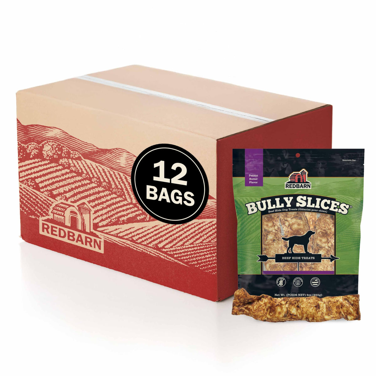 Redbarn Bully Slices: piel de vaca asada lenta para masticar durante horas