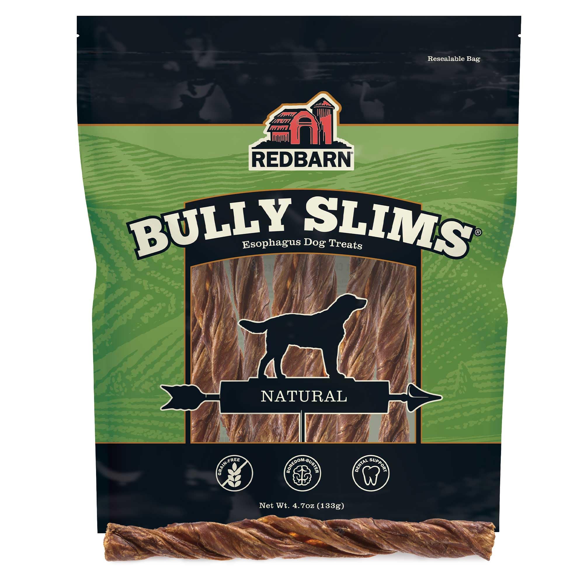 Redbarn Bully Slims en bolsa de empaque para conservar sabor en casa