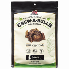 Redbarn Chew-A-Bulls con forma de sapo grande para limpieza dental diaria