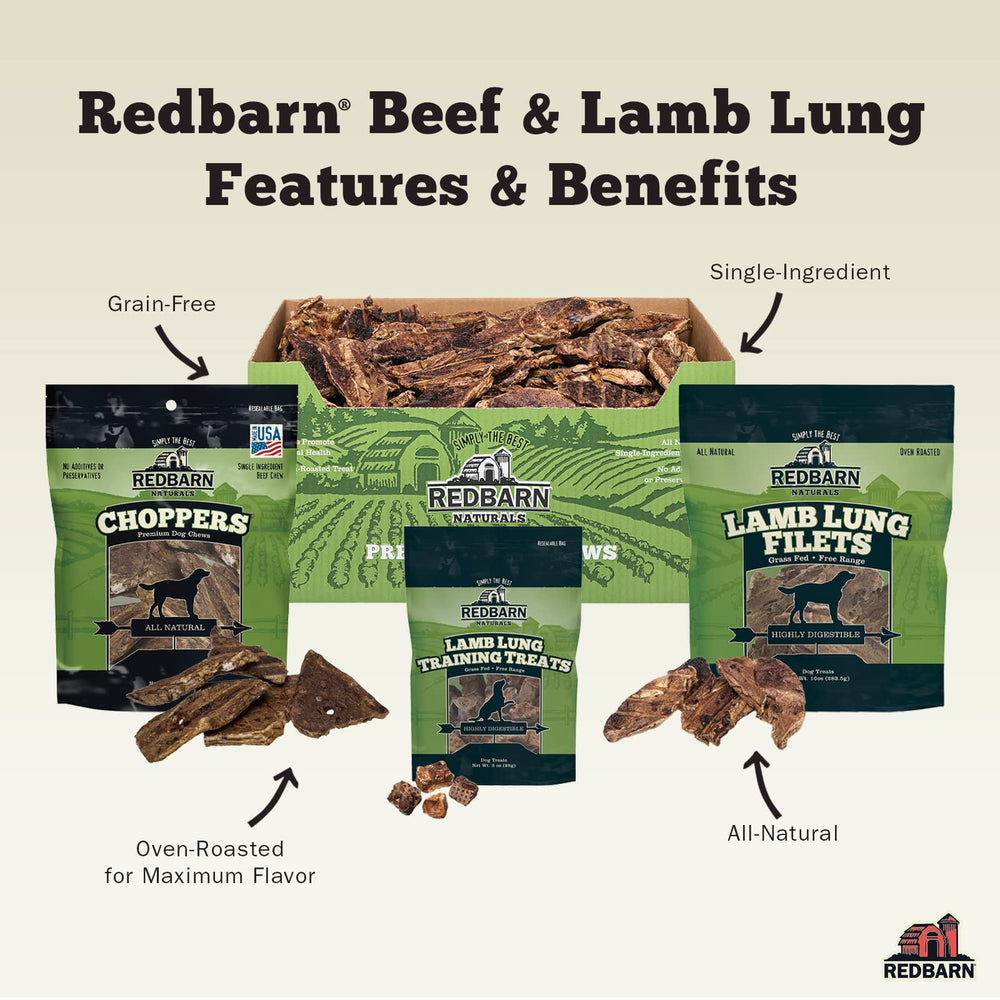 Redbarn Choppers snack natural para perros de todas las tallas.