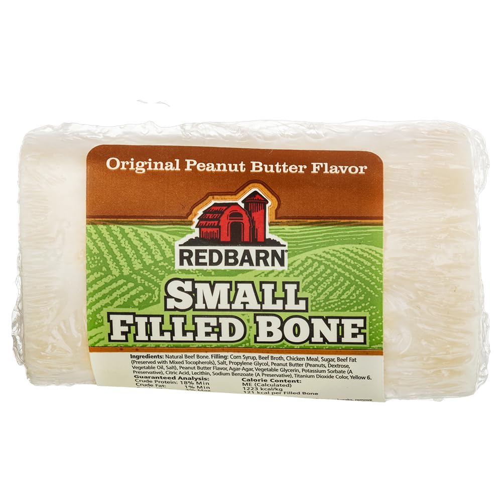 Redbarn hueso relleno con sabor cacahuete, ideal para entretenimiento prolongado