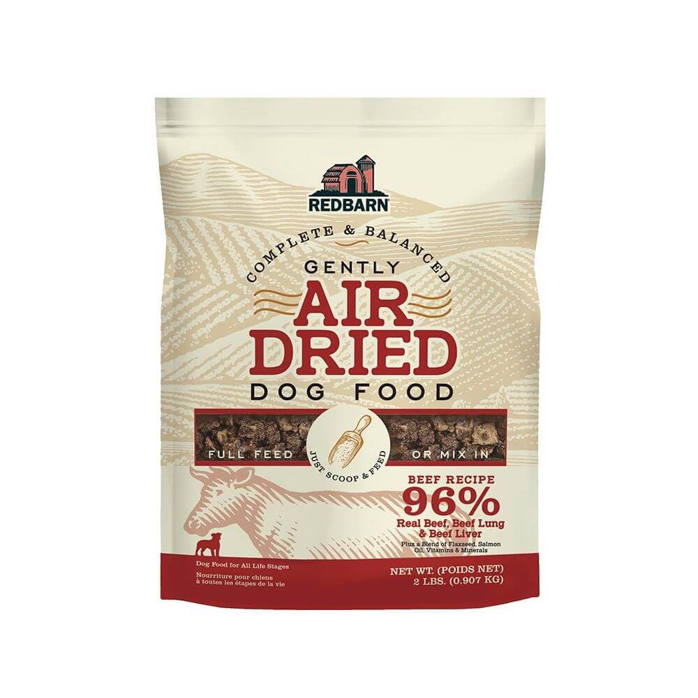 Redbarn Powerfood Air Dried sin granos para perros con sensibilidades alimentarias.