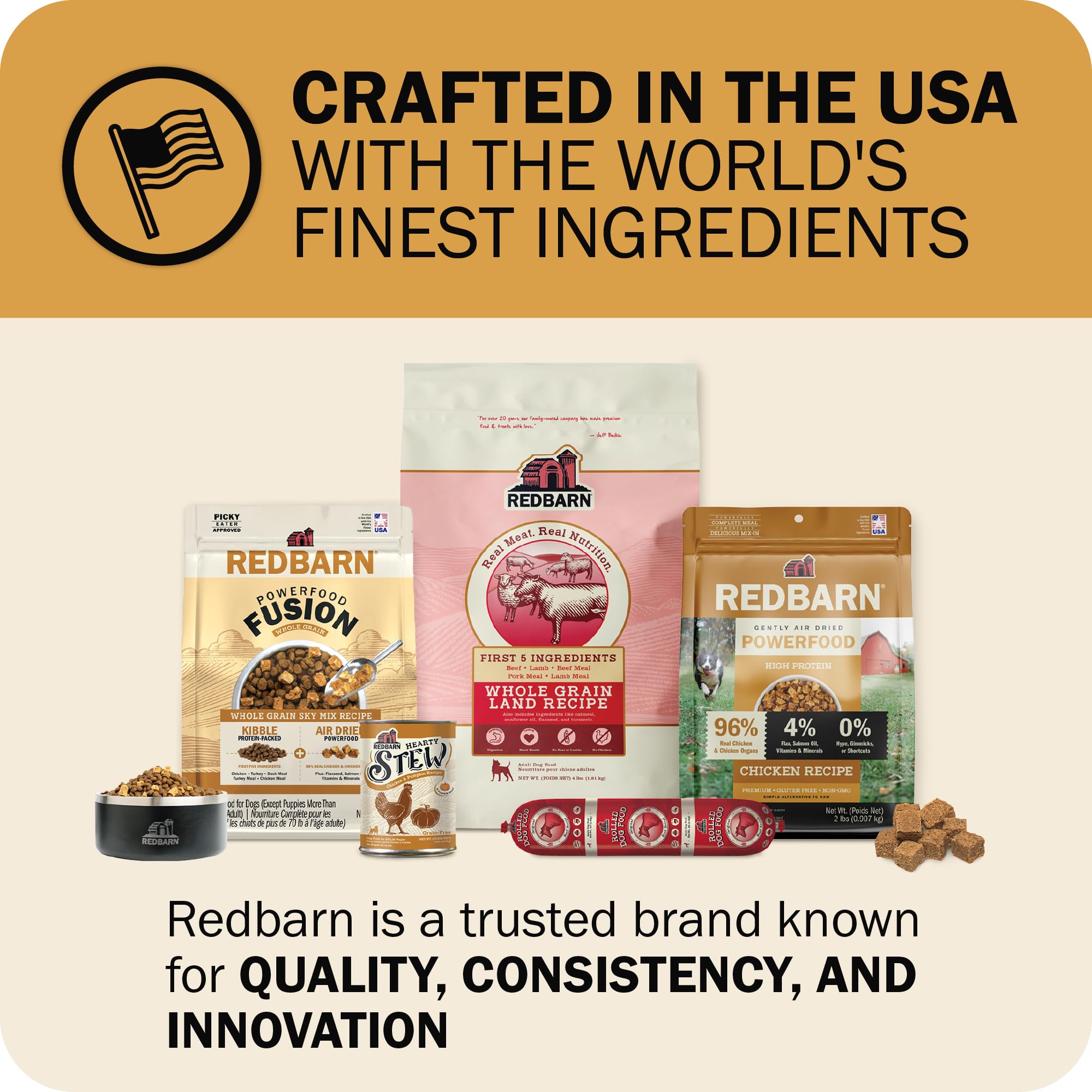 Redbarn Powerfood Fusion apto para todas las etapas de vida del perro