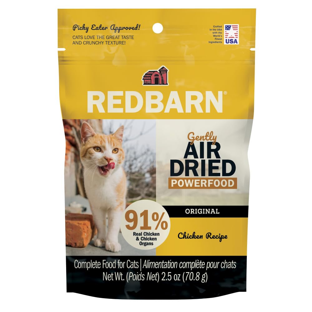 Redbarn Powerfood gato pollo seco: fuente proteica para gatos activos.