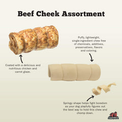 Textura esponjosa de Redbarn mejilla de res facilita la masticación prolongada