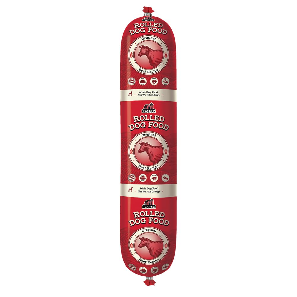 Redbarn Rollos Premium porción 01: proteína alta para perros activos.