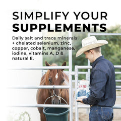 Redmond Daily Red medidor de minerales para caballos, facilita dosis constante