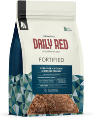 Redmond Daily Red botella de sal marina para apoyo nutricional diario del caballo