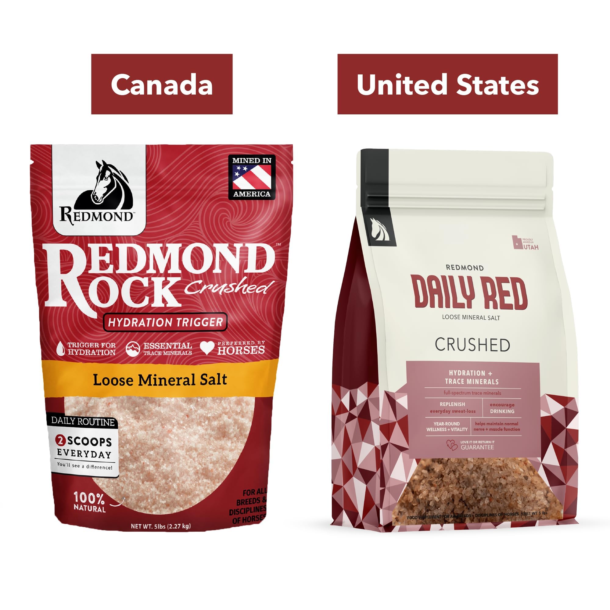 REDMOND Diario Rojo Triturado combina sal marina y minerales biodisponibles para un rendimiento óptimo.