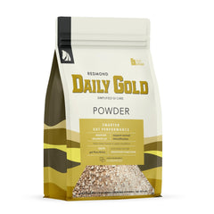 REDMOND Daily Gold: suplemento digestivo para caballos en botella, posible apoyo digestivo natural.
