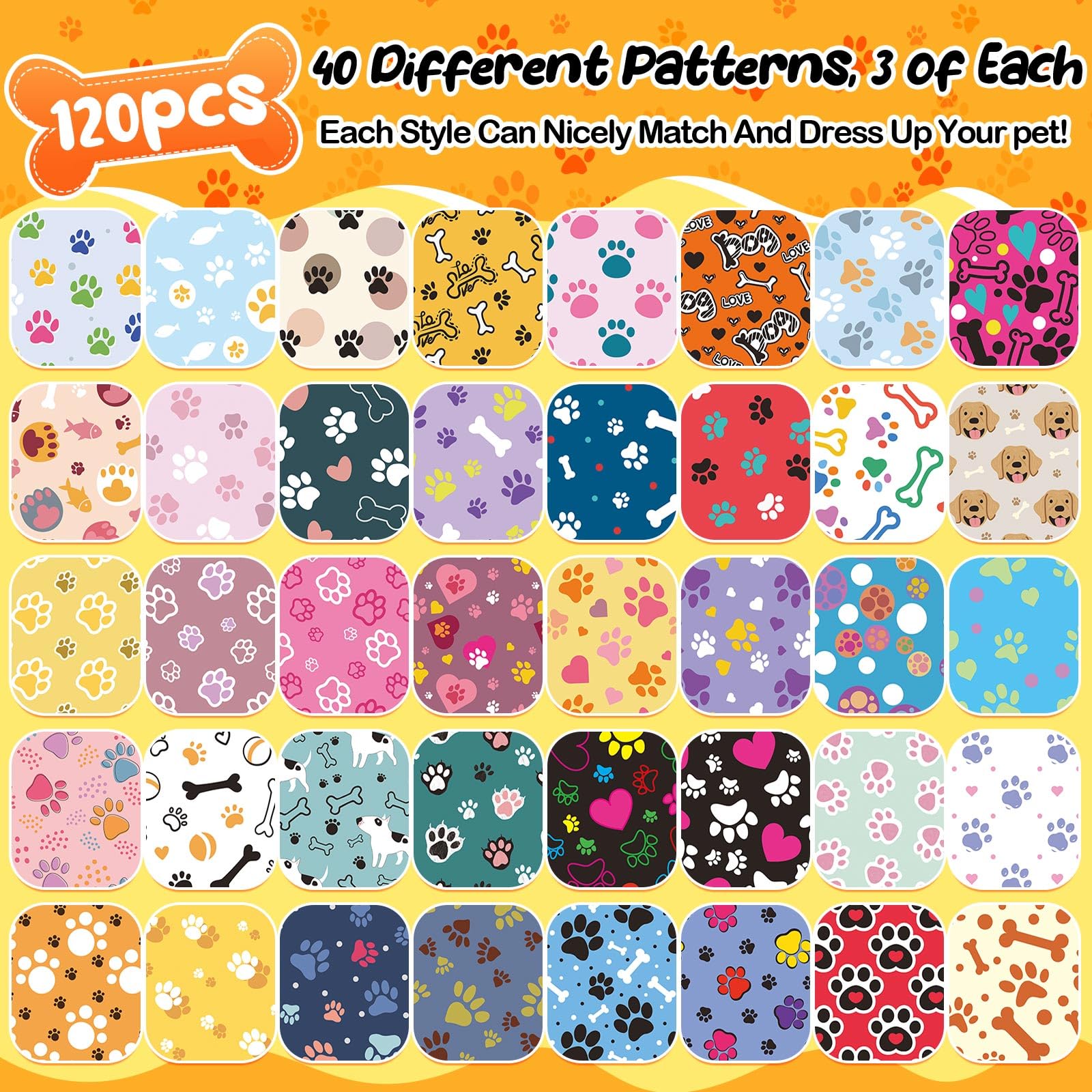 Bandanas Reginary colores vibrantes para mascotas