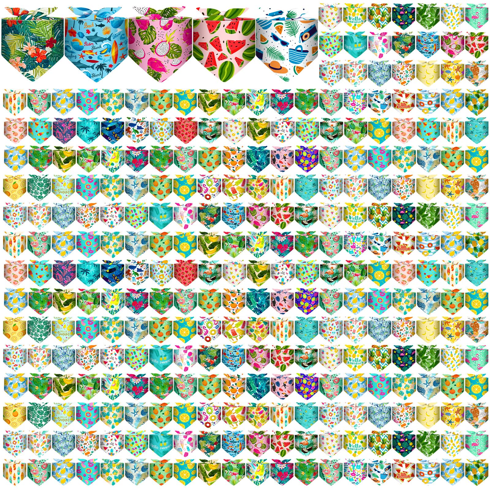 Reginary bandanas para perros: conjunto 180 piezas con colores vivos para combinar con el día a día