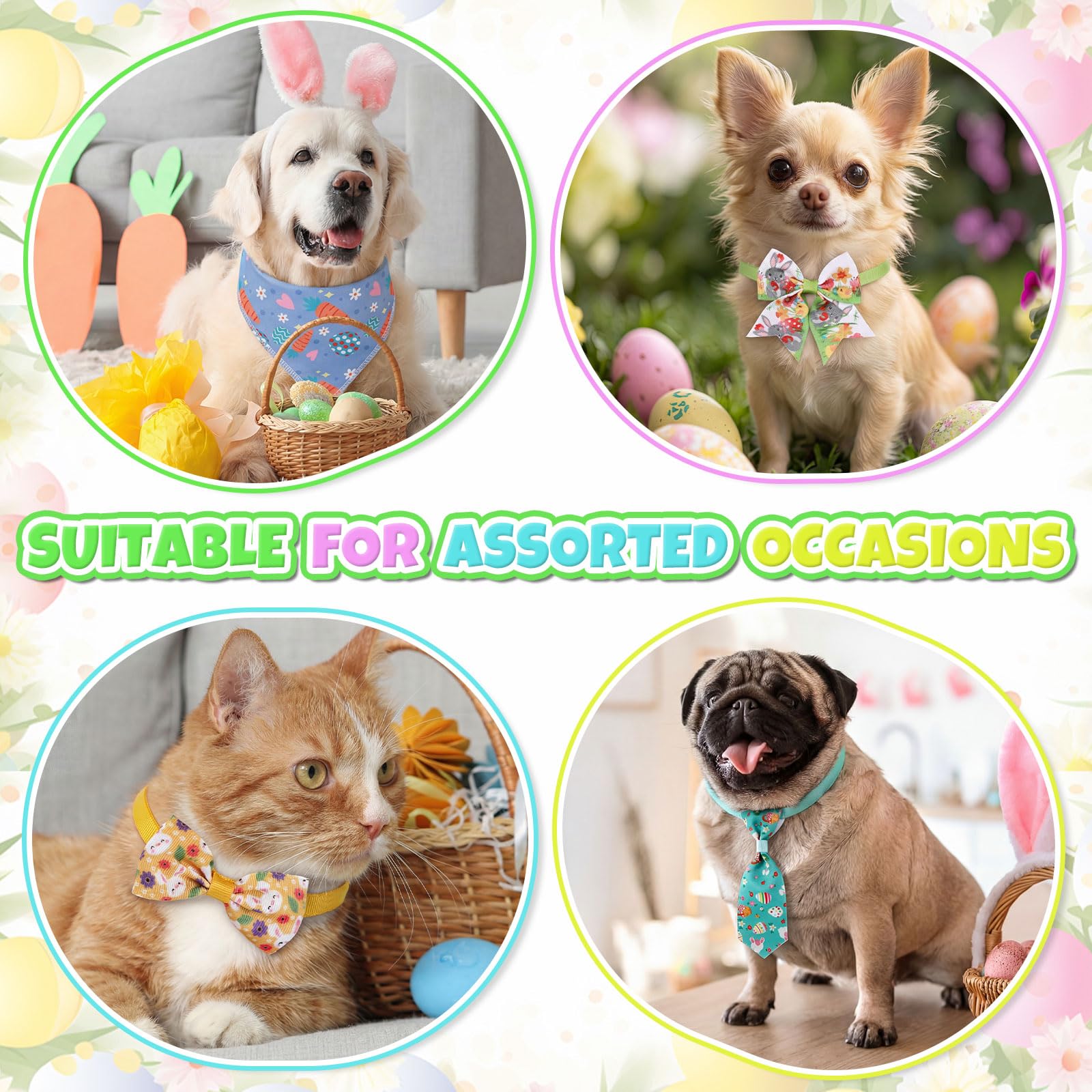 Reginary diseño Pascua para mascotas, ideal para fiestas, fotos y paseos