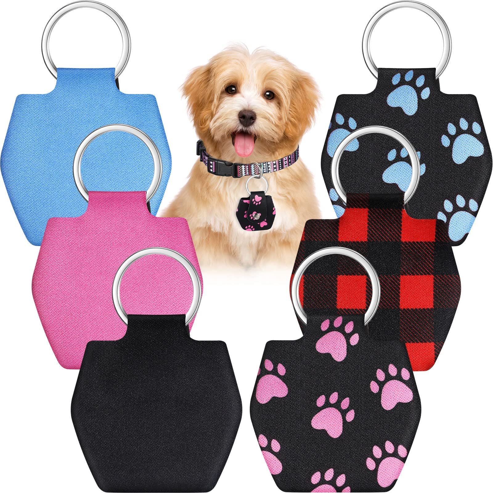 Reginary silenciador de placa para perro, estilo patita, reduce ruidos para dormir tranquilo.