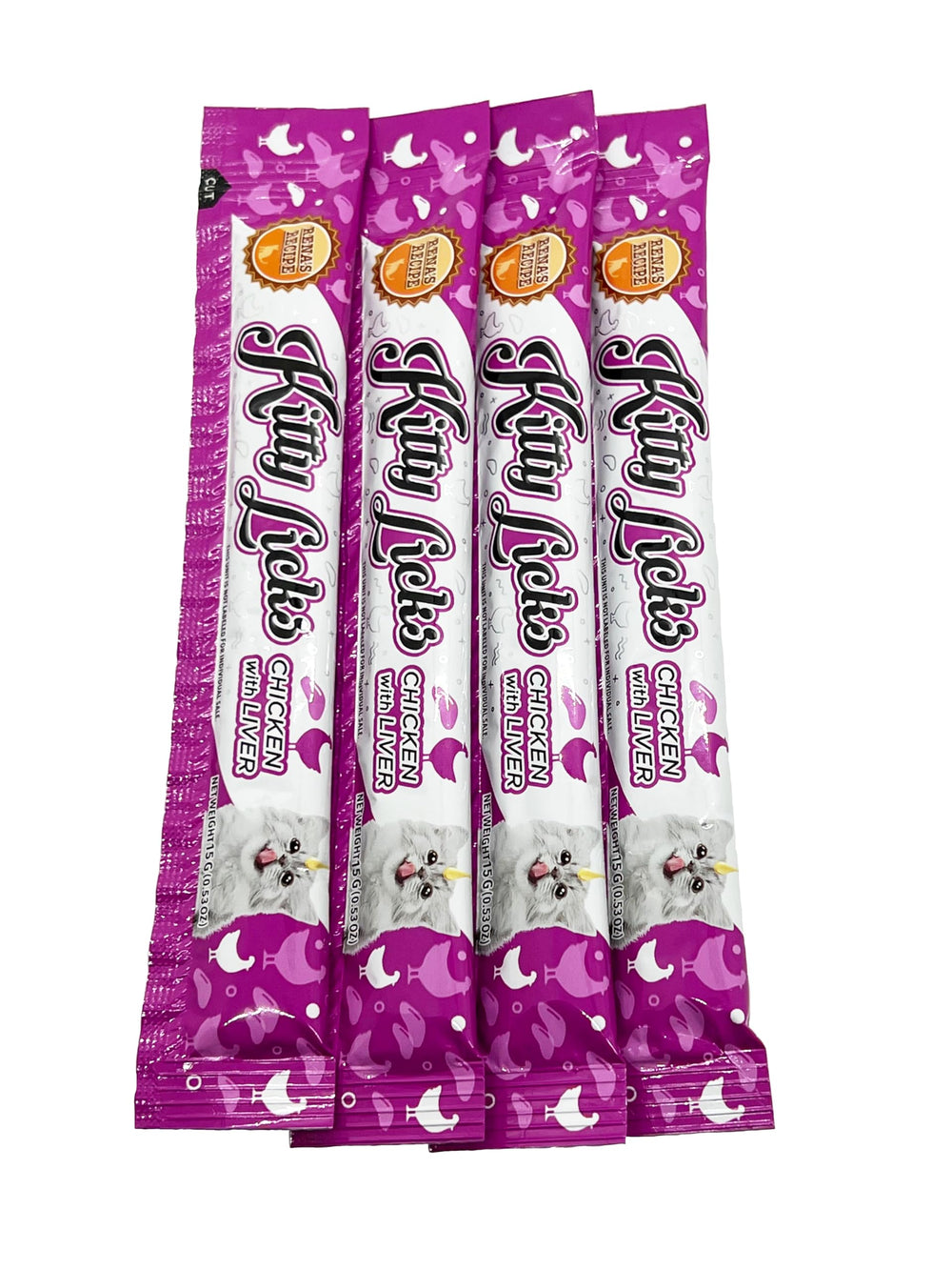 Kitty Licks de Rena's Recipe, pack de 60 tubos para consumo diario.