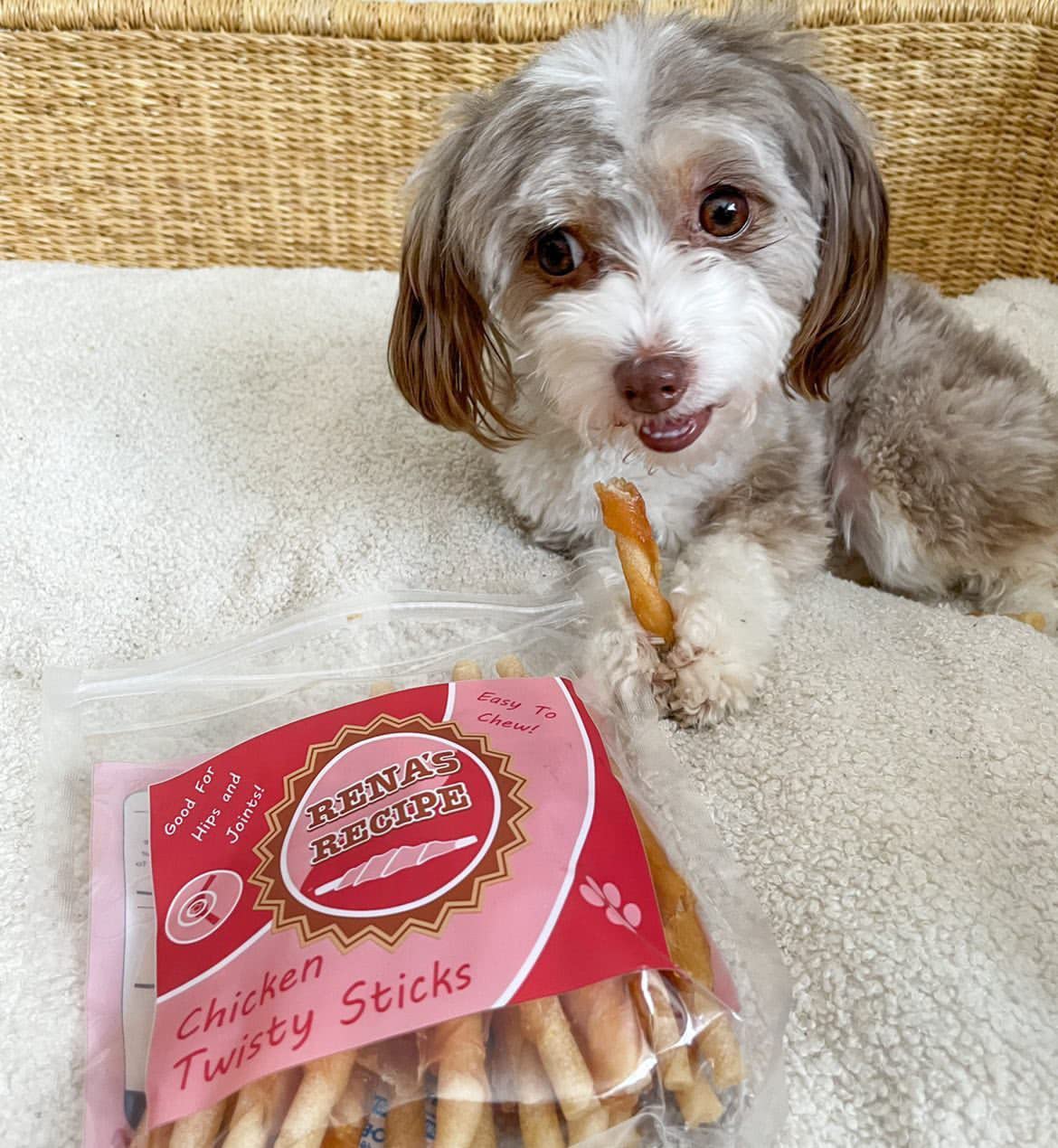 Rena's Recipe snack para entrenamiento y refuerzo positivo.