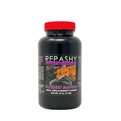 Repashy Dieta Crested Gecko Mulberry Madness, lata de 6 oz, apoyo nutricional diario para geckos crestados.