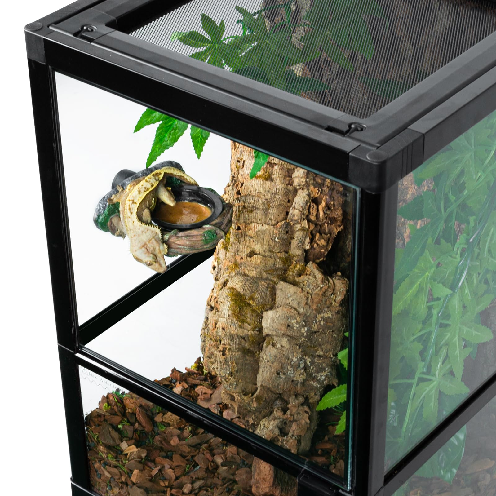 REPTI ZOO accesorio para terrario, resistente y no tóxico para reptiles.