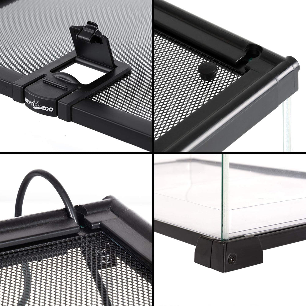 REPTI ZOO bandeja de PVC transparente para sustratos húmedos y limpieza