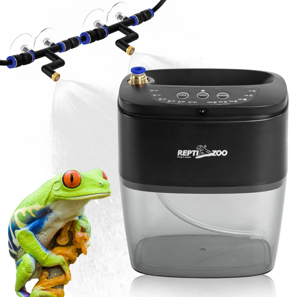 REPTI ZOO Mister Fogger controla la humedad, ideal para hábitats saludables