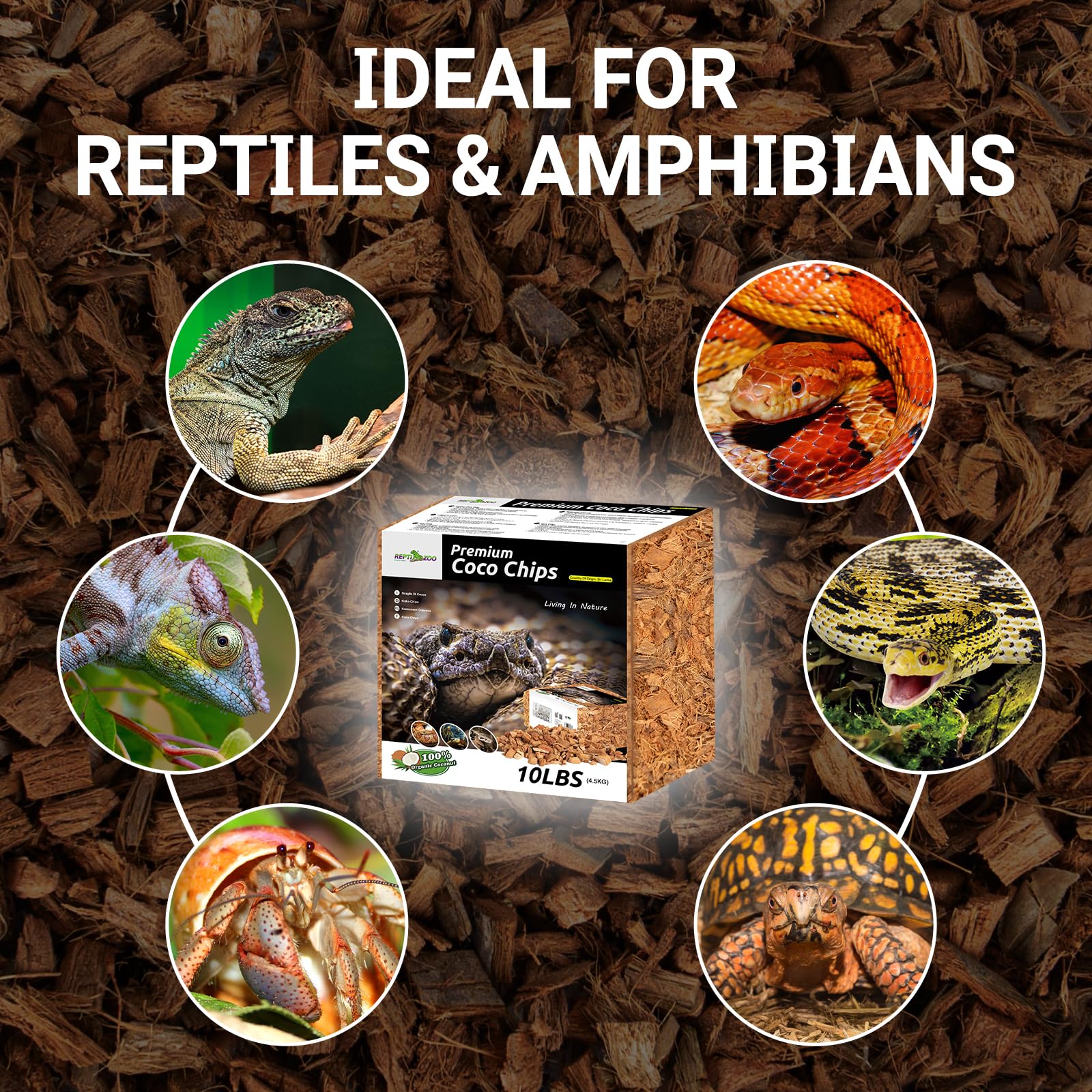 REPTI ZOO sustrato biodegradable y natural.