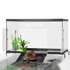 REPTITRIP plataforma tortuga sol frontal para tomar sol en acuarios.