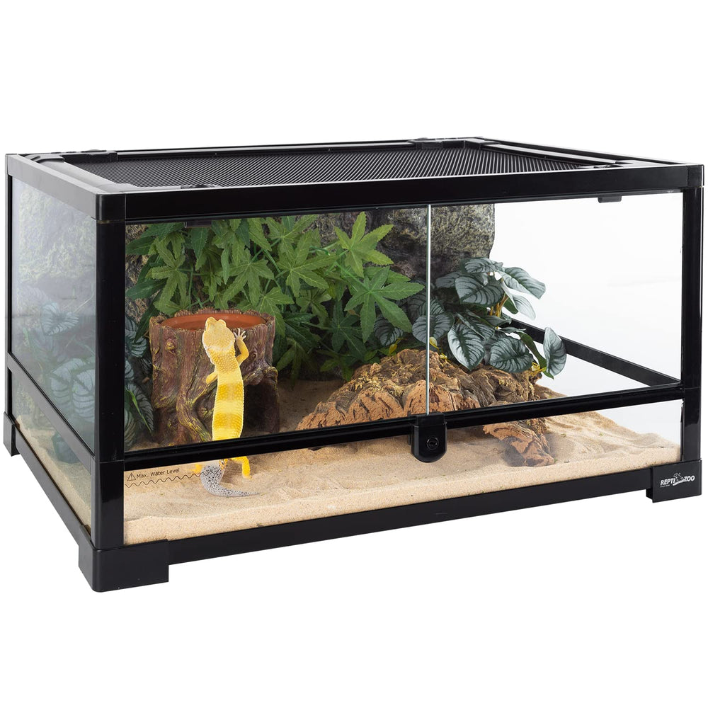 REPTIZOO Acabado en resina realista se integra con otros elementos.