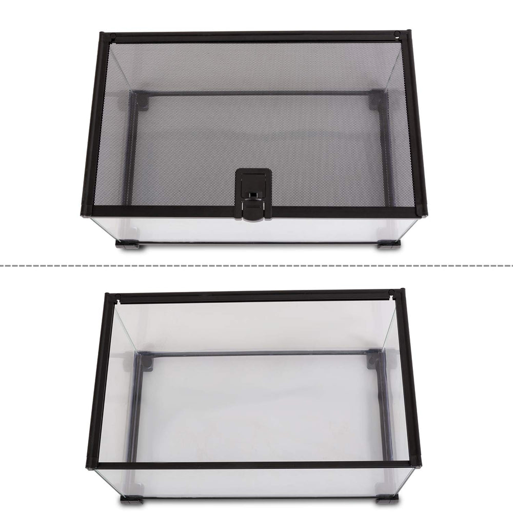 REPTI ZOO bandeja PVC transparente para agua y sustrato, fácil limpieza.