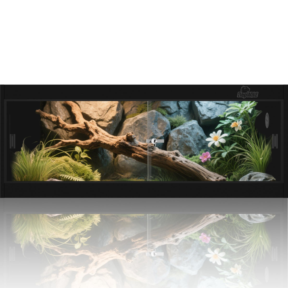 REPWILD terrario PVC 20 gal con puerta de vidrio para acceso seguro
