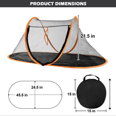 Rest-Eazzzy Cat Tent Outdoor: puerta amplia para acceso cómodo.