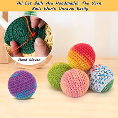Colores brillantes Retro Shaw, juguetes interactivos para despertar la curiosidad felina.