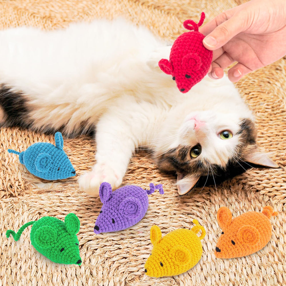 Retro Shaw ratón como regalo seguro para gatitos y juego diario.