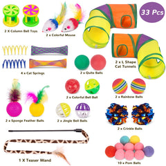 Retro Shaw tubos de resorte para gatos: impulso de juego y persecución.