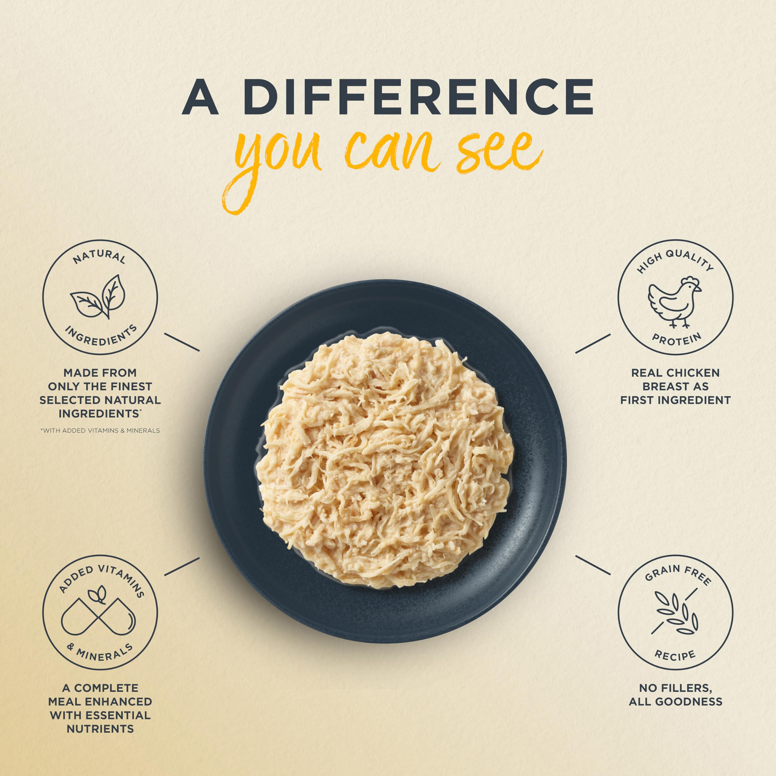 Reveal Entrées, comida húmeda sin grano para nutrición de alta calidad.