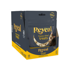 Premios Reveal para gato: pechuga de pollo liofilizada, alto en proteína para entrenamiento.