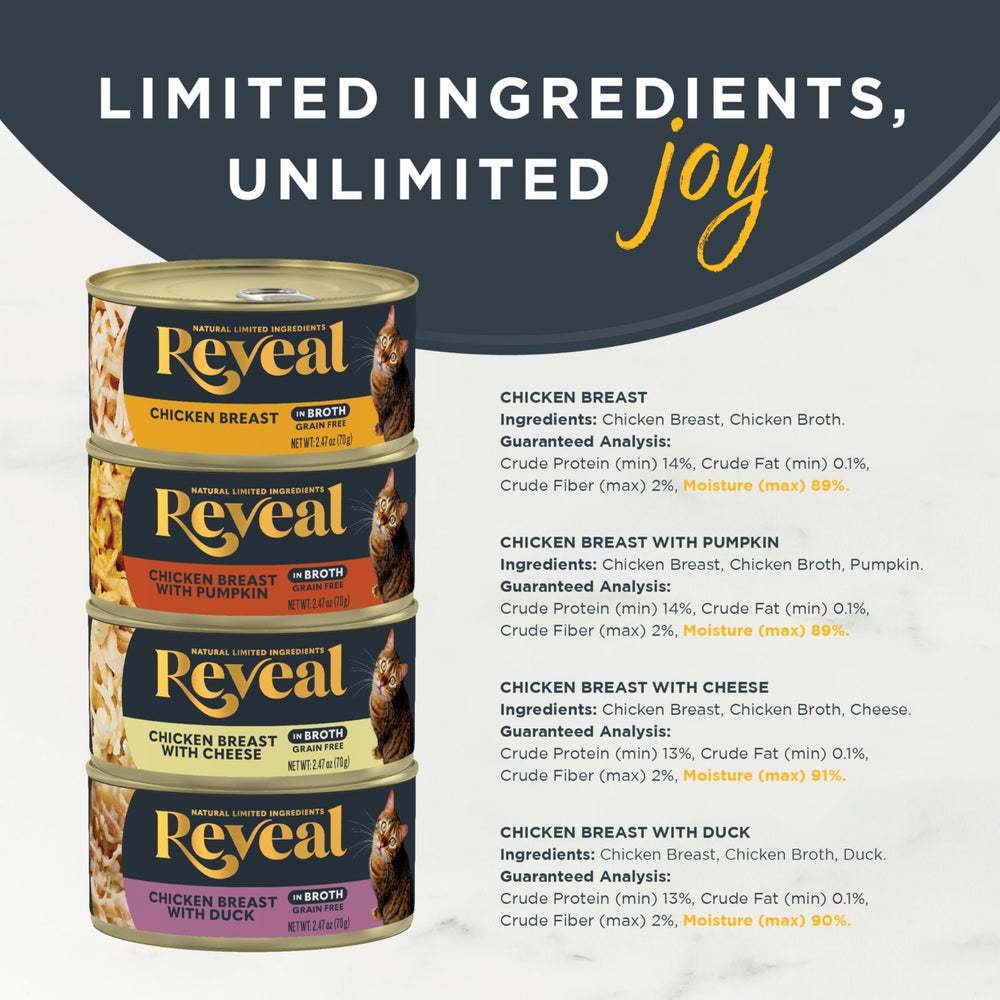 Reveal proteína real como primer ingrediente para una comida simple y sabrosa.