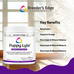 Revival Animal Health Breeder's Edge Puppy Lyte, ingredientes clave taurina y calcio para perros.
